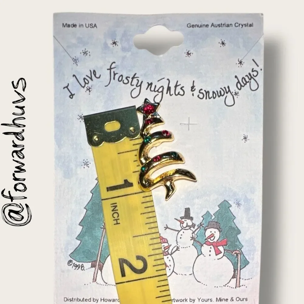 Bundle Sale 3 for $15 | Christmas Tree Pin | Genuine Austrian Crystal